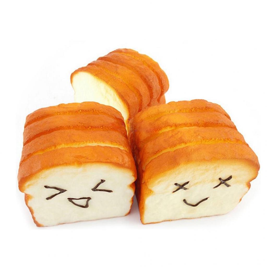 Тостовый хлеб Мягкая открытка с выражением Держатель для мобильного телефона Подушка для рук Средство для снятия стресса