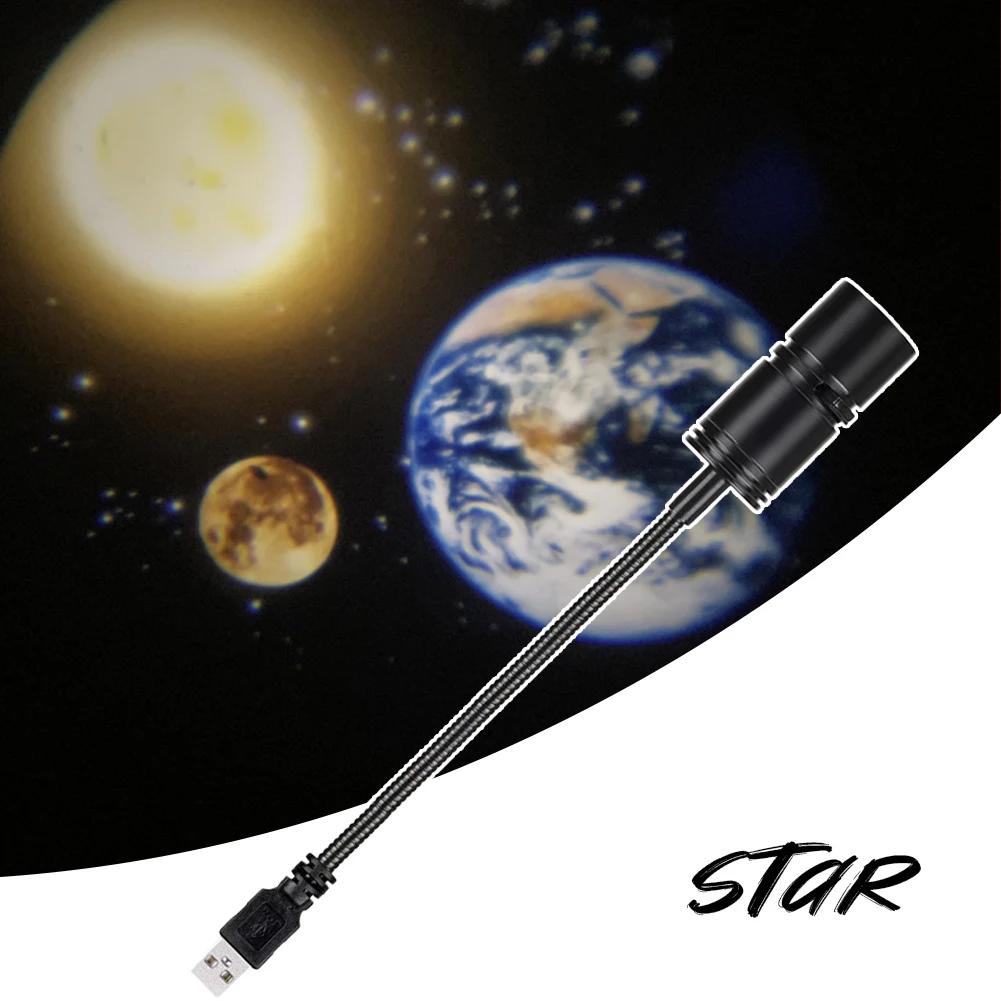 Новая мини-USB лунная световая проекторная светодиодная глобус-звезда галактическая лампа ночное освещение для домашней атмосферы освещение комнаты декор стены подарок