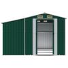 Garden Shed Green 277x279x179 cm Galvanized Steel