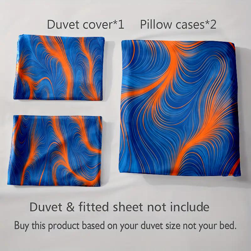 Swirling, vibrant, dynamic. Bedding Duvet cover sets Duvet covers Pillowcases gifts (1 * Duvet Cover 2 * Pillowcases, without duvet insert)