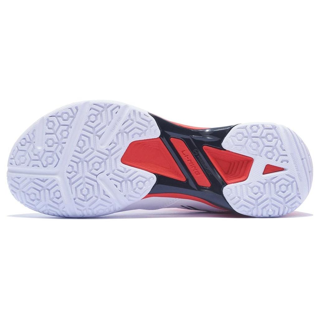 Кроссовки для бадминтона Li Ning Blade Lite с амортизацией, износостойкие, нескользящие, низкие, унисекс, белые, красные, AYZT005-4