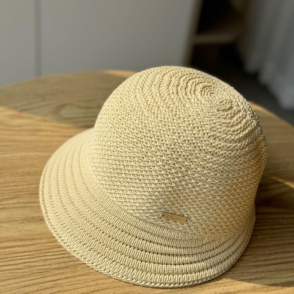 Весна и лето, новая вязаная дышащая шапка рыбака, детская солнцезащитная шляпа, складная шапка для бассейна