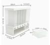 6 Grids Rice Dispenser Food Dispenser High-capacity Rice Storage Dry Food Dispenser Grain Storage Dried Fruit Food Storage Box
