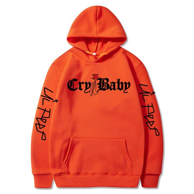 Мужские толстовки 2021 Lil.Peep Rose Cry Baby Hoodie