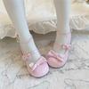 Сладкие и милые туфли лолиты фея маленький пышный бант милые и универсальные туфли лолиты одинарные туфли jk маленькие кожаные туфли женские