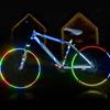 Motorcycle Wheels Reflective Stickers Night Cycling Fluorescent Reflect Strip Adhesive Tape For Mtb Bicycle Warning Safety Decor
