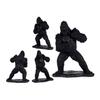 Decorative Figurine - Black Gorilla - Resin - 25.5 X 56.5 X 43.5 Cm - Contemporary Design
