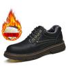 High Quality Genuine Leather Casual Shoes Outdoor Work Safety Shoes Solid Dress Shoes for Men Oxfords Leather Mens Casual Shoes