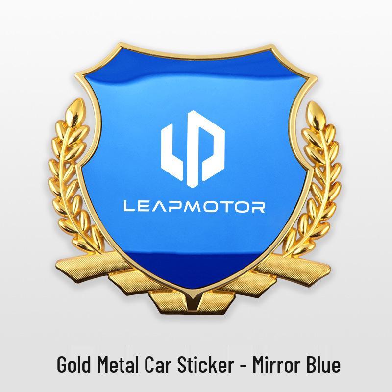 Эмблема на крыло "Колос пшеницы" для автомобилей Leapmotor C11/T03/B10/C10/C16/C01 - Металлическая модификация кузова