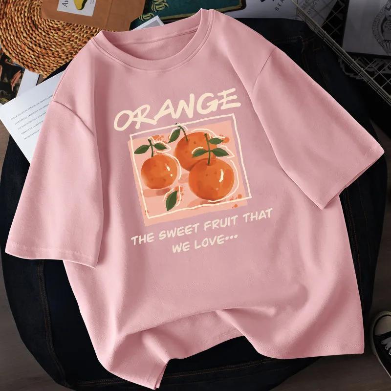 Women's Summer Round Neck Loose Short Sleeve T-shirt Fresh Casual Daily Tops