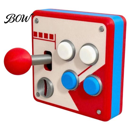 Retro Gaming Switch Plate Cover Arcade Game Controller Light Cover, 1-Gang/2-Gang Wall with Joystick XYAB Decor Buttons, for Room Bedroom, Gift Gamers