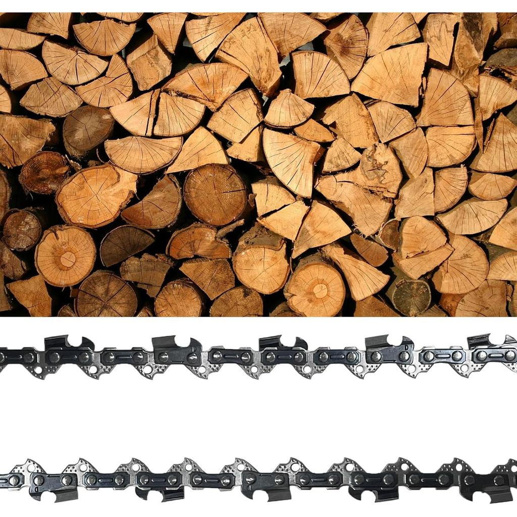 2X 12 Inch (30 cm) Chainsaw Chains, Replacement Chain Saw Chain fit, .043"(1.1 mm) Gauge, 45 Drive Links