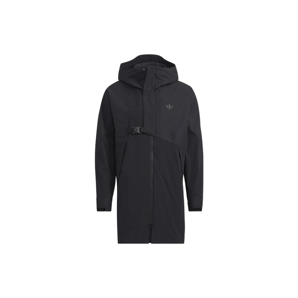adidas Originals Куртки Мужские Черные С Капюшоном Умеренные Рабочая Одежда (унисекс) Куртки HE6622