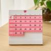 actworks Date Block Lite Permanent Calendar Table Simple Pop Design Goods Modern Interior Desk Nordic Pink Orange Leaf Green Made Japan Children Kids