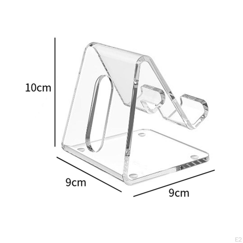 Акриловая подставка для телефона Прозрачная стойка для мобильного телефона Многоцелевой стабильный удобный портативный кронштейн
