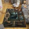 Ship Art Compilation Pattern Rug Floor Mat for Living Room or Bedroom Soft and Comfortable Carpet a Gift for Birthday and Holiday.