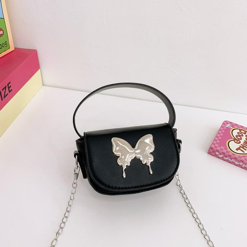 Простая и модная маленькая квадратная сумка женская 2025 новая модель с детской сумкой бабочка милая однотонная сумка-мессенджер на плечо для перекуса