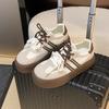 Модная осенняя обувь на толстой подошве с круглым носком для женщин 2024 Высокое качество износостойкая на шнуровке для улицы женская обувь Zapatillas De Mujer