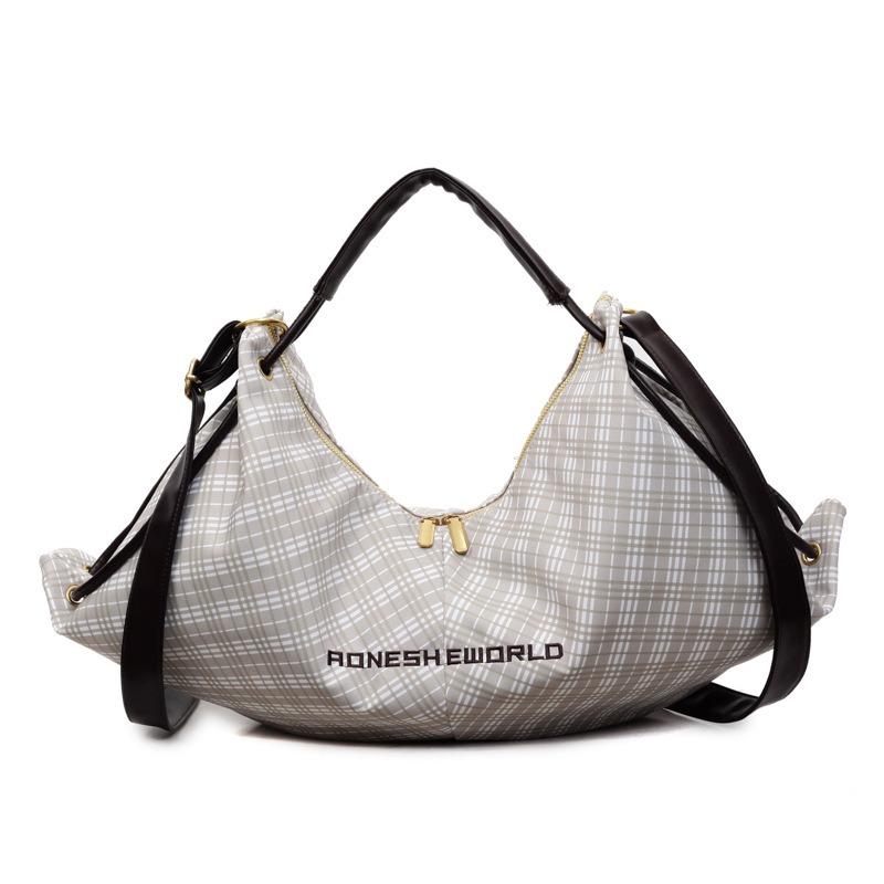Новая модная клетчатая сумка через плечо, простая повседневная сумка-мессенджер, вместительная сумка-тоут для поездок на работу