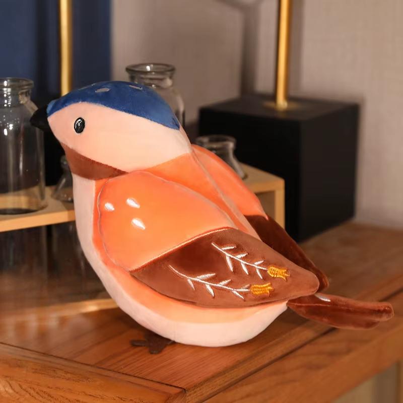 20cm Funny Cute Stuffed Animals Bird Dolls Cartoon Plush Parrots Toys Baby Kids Playing Peluche Surprised Christmas Present