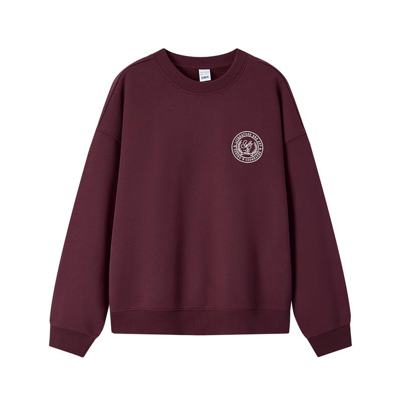 Semir Women's Oversize Thermal Embroidered Fleece Sweatshirt