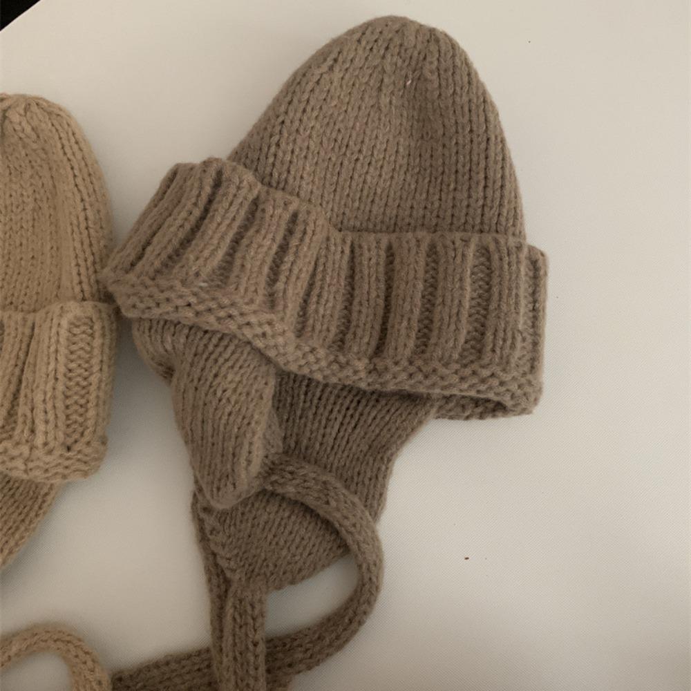 Knitting Knitted Trapper Hat Elastic Outdoor Warmer Knitted Hats Fashion Knitted Wool Flying Hat