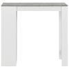 VidaXL Bar Table with Shelf White 110x50x103 Cm