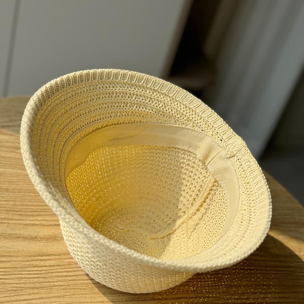 Весна и лето, новая вязаная дышащая шапка рыбака, детская солнцезащитная шляпа, складная шапка для бассейна