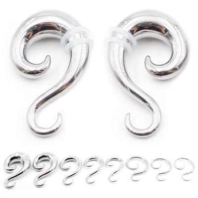 Alisouy 1PC нержавеющая сталь S-образные спиральные беруши туннели конусные хрящевые серьги калибры расширитель растяжитель пирсинг ювелирные изделия