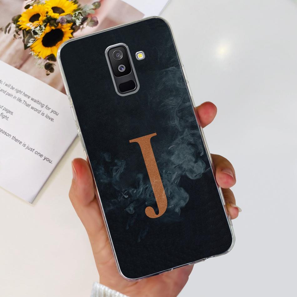 Чехол для Samsung Galaxy A6 Plus 2018 Samsung A6 (2018) Модные прозрачные чехлы из мягкого силикона TPU с буквами для телефонов Samsung Galaxy A6 Plus A605G A600F