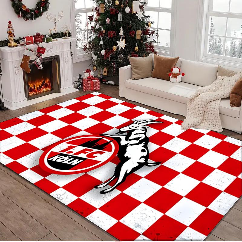 1PC rug Koln Goat Logo Carpet, Chair Rug,Area Rug for Office Bedroom living rooms bedroom, Doormat decor Christmas fan gifts