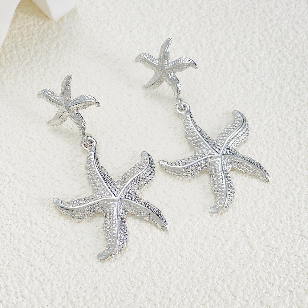 Bohemian Starfish Dangle Earrings Golden Starfish Drop Earrings Starfish Stud Earrings Lady/Gifts