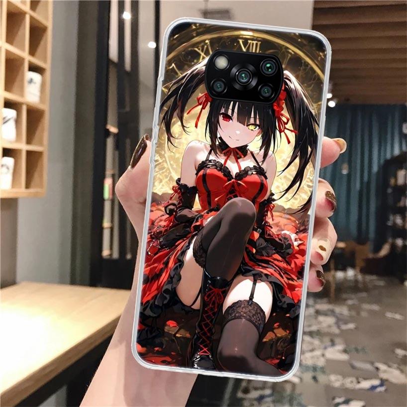 Date A Live Токисаки Куруми Мягкий чехол для телефона для Xiaomi Poco X3 X5 X6 X7 Pro X4 NFC F7 Ultra F6 F5 M6 M5S M4 M3 F4 Gt F3 Fundas C