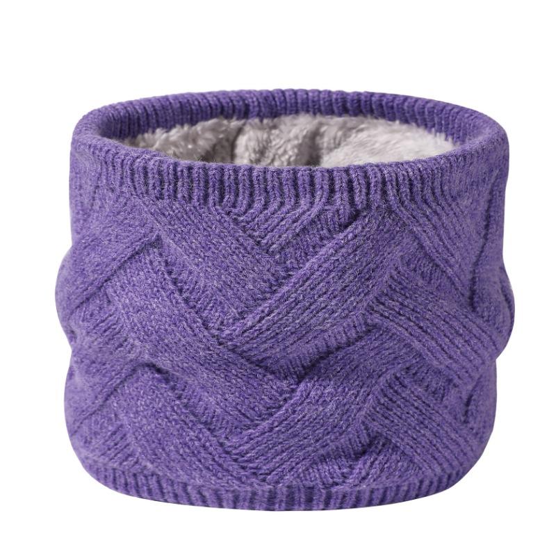 Winter Velvet Warm Scarf Versatile Knitted Scarf Outdoor Skiing Cold Neck Cover Couple
