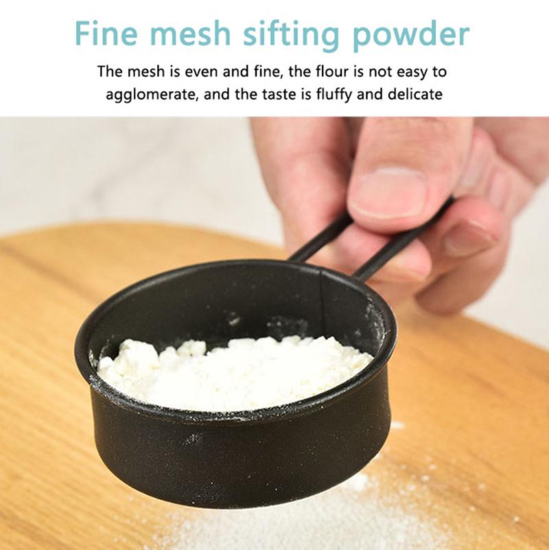 Мелкоячеистый сито для муки, ручное сито для муки из нержавеющей стали, сетчатые просеиватели