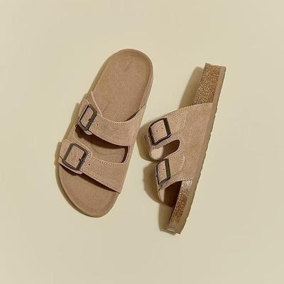 Крутые тапочки с леопардовым принтом, женские, весна и лето, новинка, мягкая подошва, нишевый дизайн, пляжные шлепанцы на перемычке