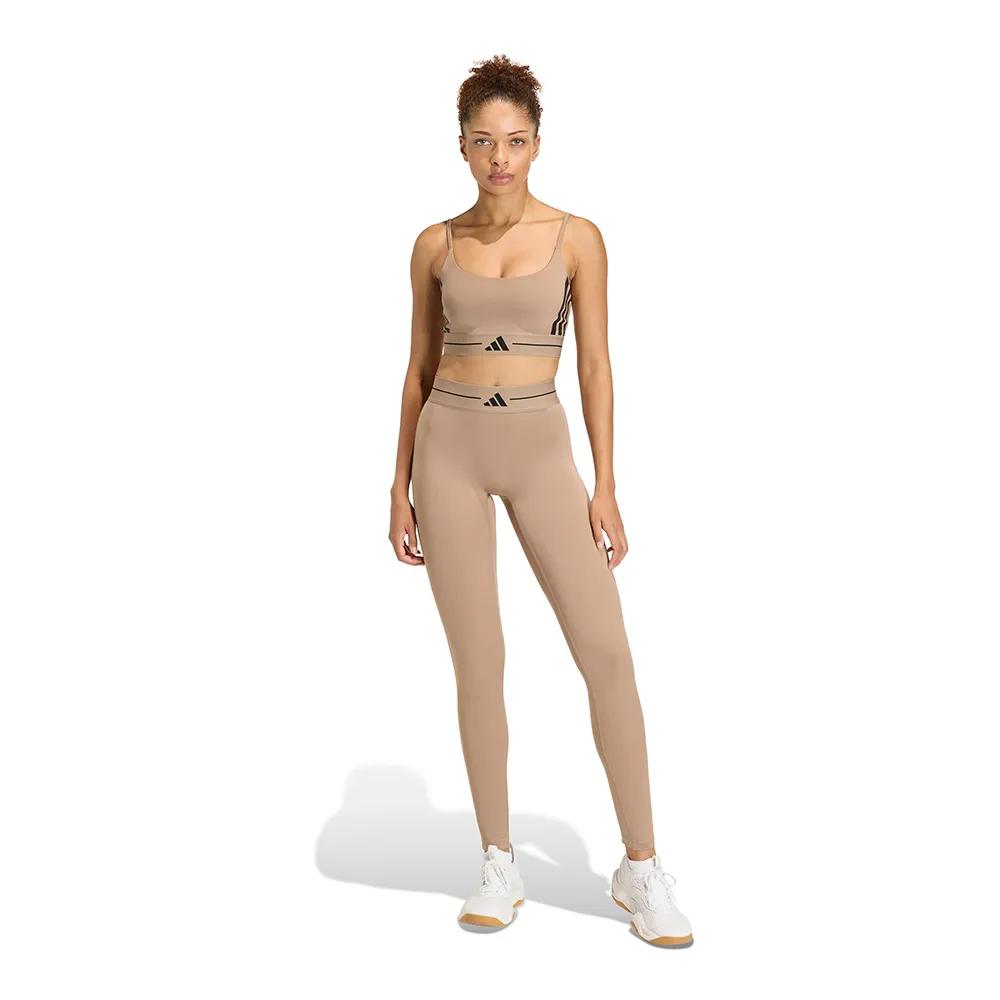 Adidas Hyperglam 3 Stripes Leggings High waist Beige