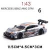 Масштаб 1/43 Benz AMG C63 DTM, литая под давлением модель автомобиля, игрушечный автомобиль с откатным механизмом для детей, коллекция подарков для мальчиков и девочек