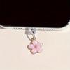 Cherry Blossom Dust Plugs Pendant for Phone Type C Charging Port Dust Plugs Charm Wear-Resistant Phone Accessories