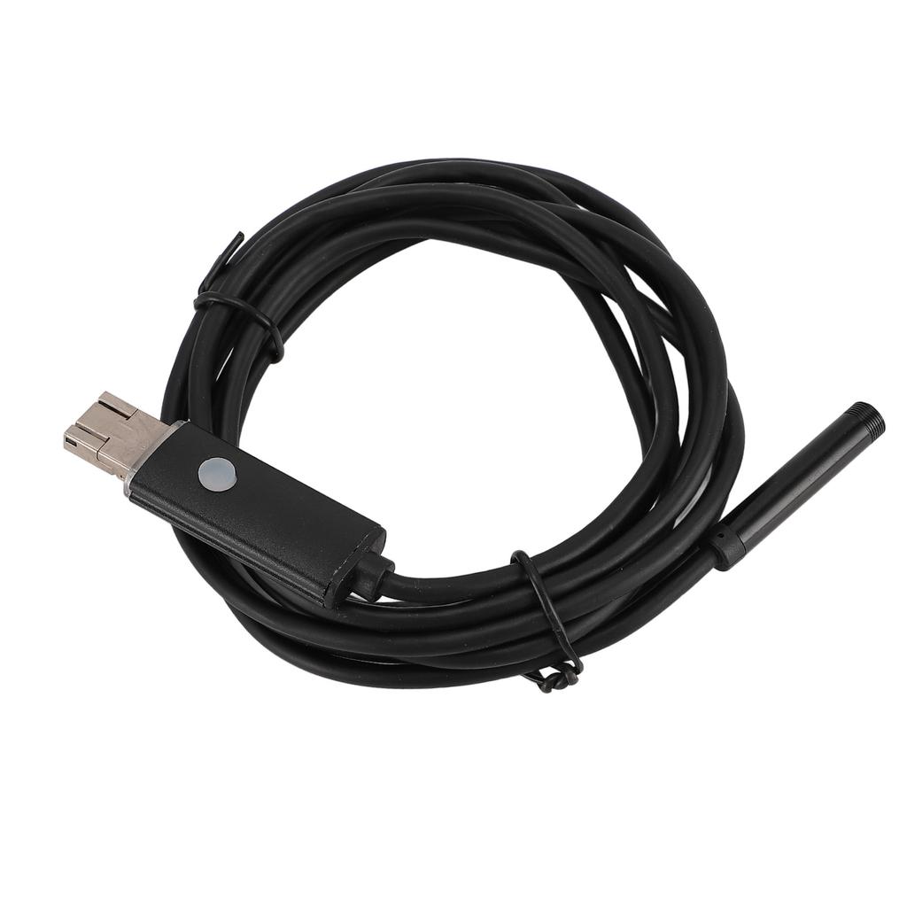 Эндоскопическая камера с 6 регулируемыми светодиодными лампами, полужестким кабелем, вращающимся на 360°, водонепроницаемостью IP67 U