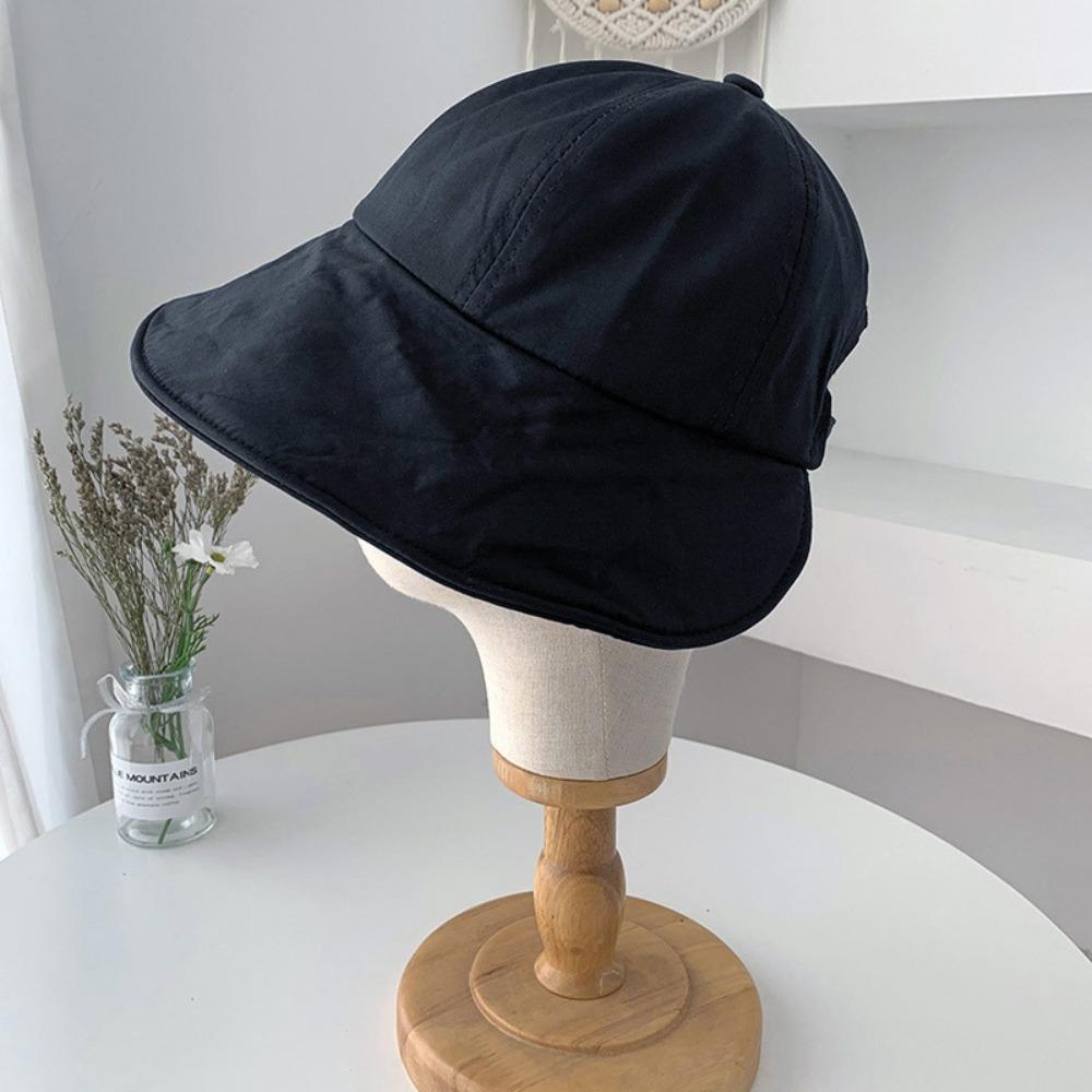 Регулируемая летняя шляпа от солнца, складная пляжная шляпа-ведро, складная кепка-рыбак с хвостиком для отдыха