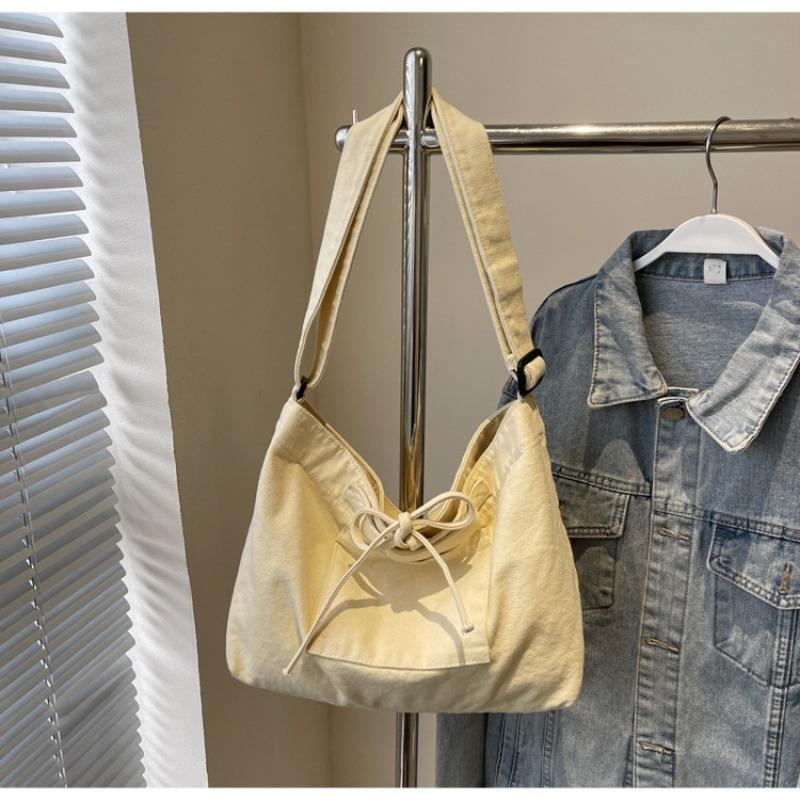 Холщовая сумка женская большой вместимости новая повседневная на плечо мессенджер универсальная летняя премиум сумка-тоут