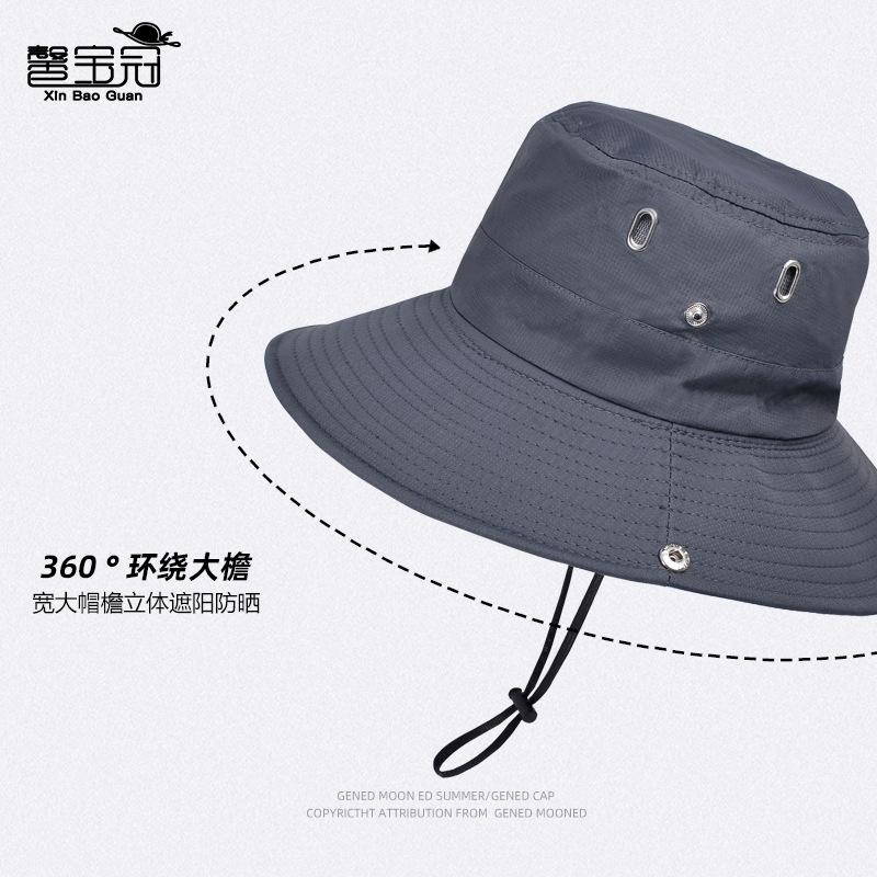 9256 летняя уличная шляпа для рыбалки и походов для детей, дышащая, универсальная, солнцезащитная шляпа, мужская шляпа-ведро с широкими полями для защиты от солнца