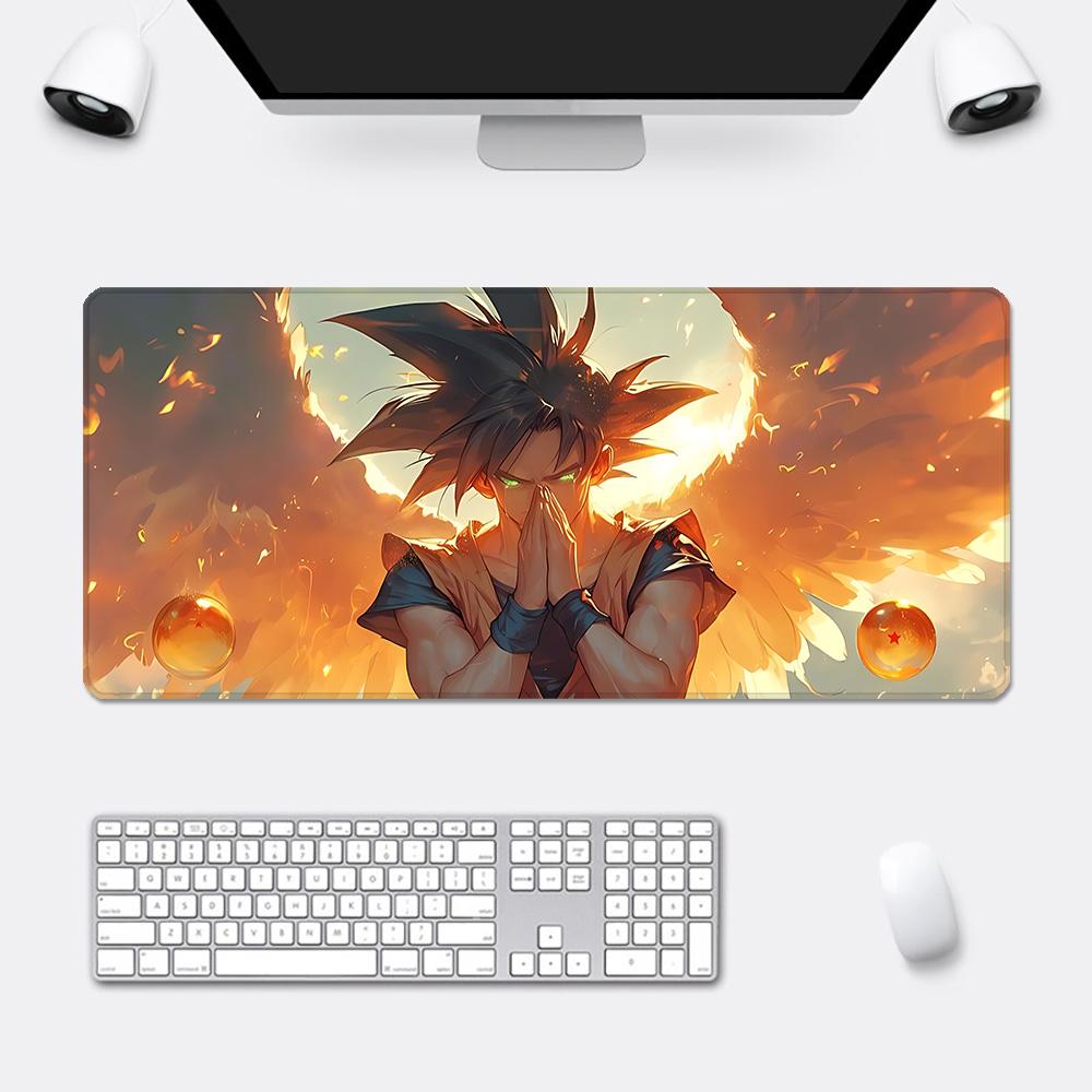 Anime Goku D-Dragons Balls Mousepad HD Printing Computer Gamers Locking Edge Non-slip Mouse Pad XXLcm Keyboard PC Desk Pad