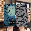 Готический чехол для телефона с летучей мышью-вампиром для iPhone 14 13 12 11 Pro Max XS X XR SE 2020 6 7 8 Plus Mini Прозрачный корпус