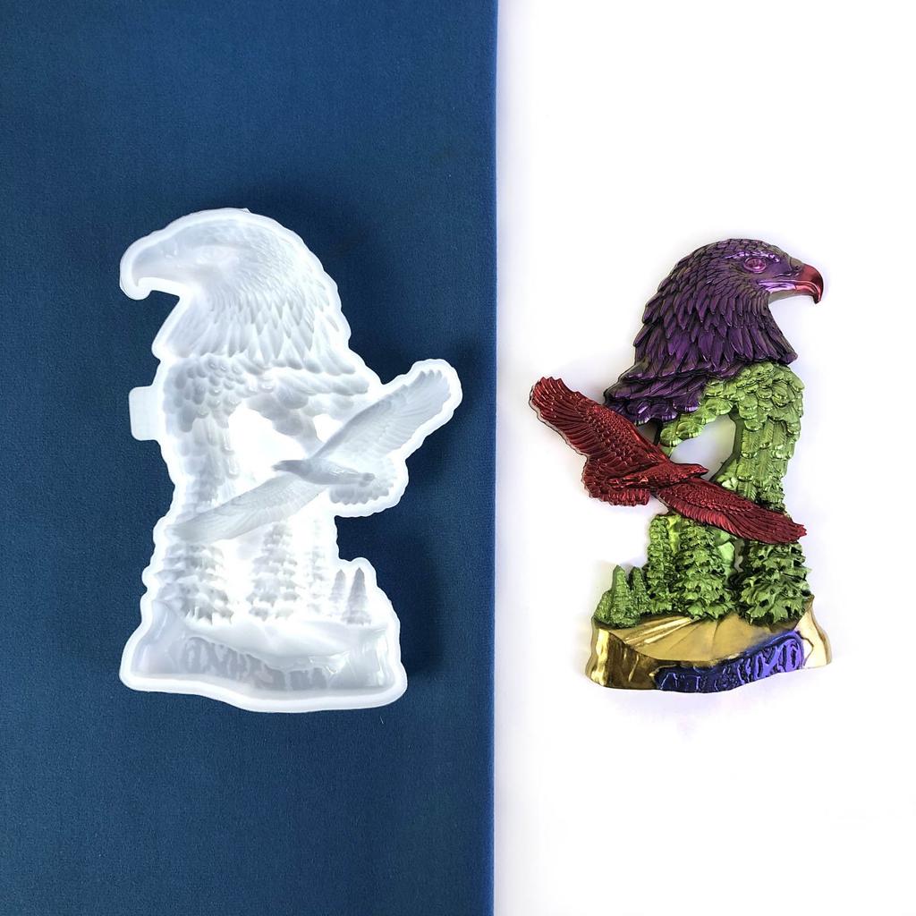 3D Форма для силикона Орел Животное Настольное украшение Кристальная Эпоксидная смола Форма для литья DIY Искусство Ремесло Принадлежности для украшения дома