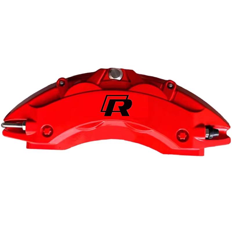 2026 Hot For VOLKSWAGEN VW 4Pcs R Logo Car Brake Caliper Stickers Disc Racing Tuning Decals for Volkswagen VW GOLF GTI R Line MK