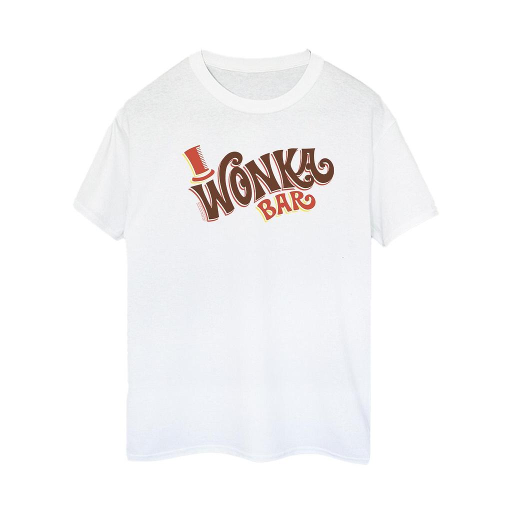 Willy Wonka Womens/Ladies Bar Logo Cotton Boyfriend T-Shirt