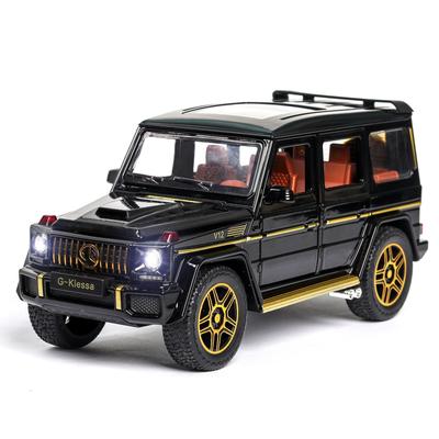 1/24 Сплав Литой Металл Модель Автомобиля Benz G63 Симуляция Звука и Света Внедорожник Игрушки Детский Подарок на День Рождения Рождество