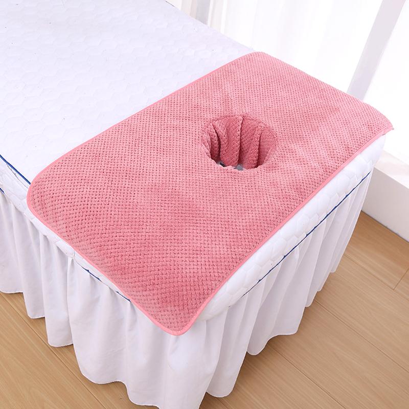 1 шт 40*80 см спа полотенце кровать бандана коралловый бархат массажный стол планка полотенце для лица ананас решетка